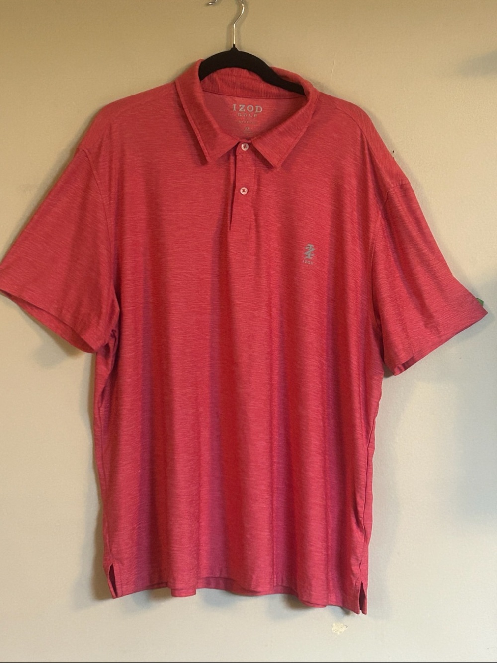 IZOD Golf Men’s XXL Red Heather Stretch Polo Shirt